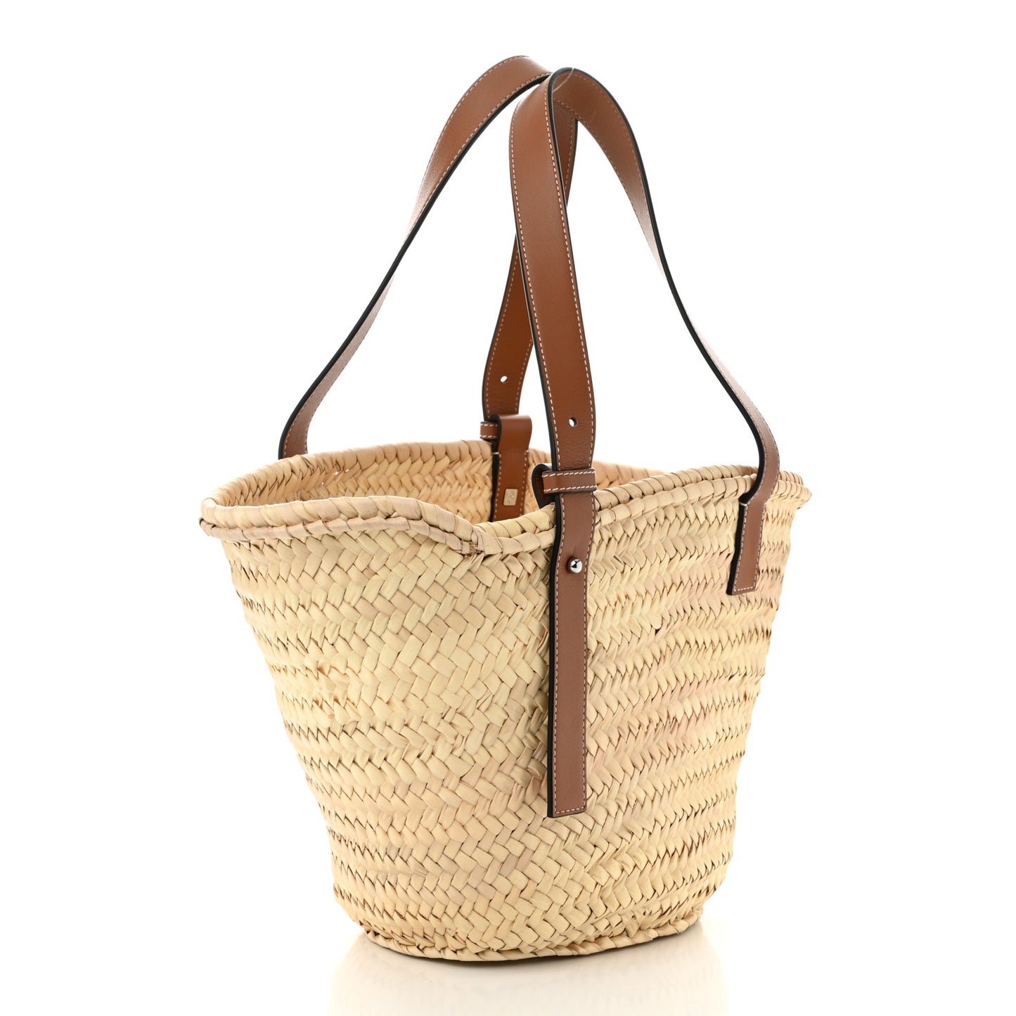 Raffia Basket Tote Bag Natural Tan