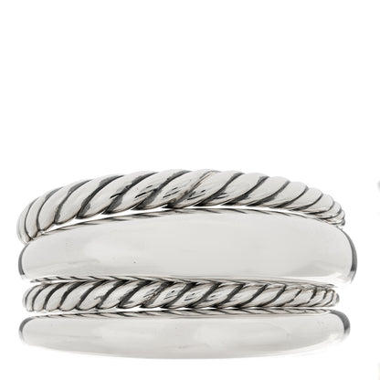 David Yurman Sterling Silver Pure Form Four-Row Cuff Bracelet 1 of 3