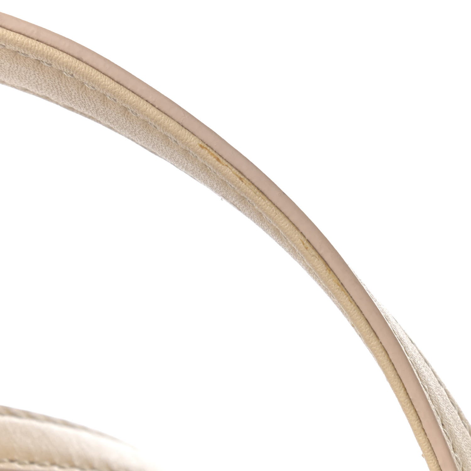MCM Visetos Striped Medium Anya Shopper Tote White Beige 13 of 16