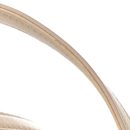 MCM Visetos Striped Medium Anya Shopper Tote White Beige 13 of 16
