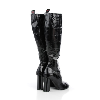 Louis Vuitton Eel Instinct High Boots 36 Black 4 of 7