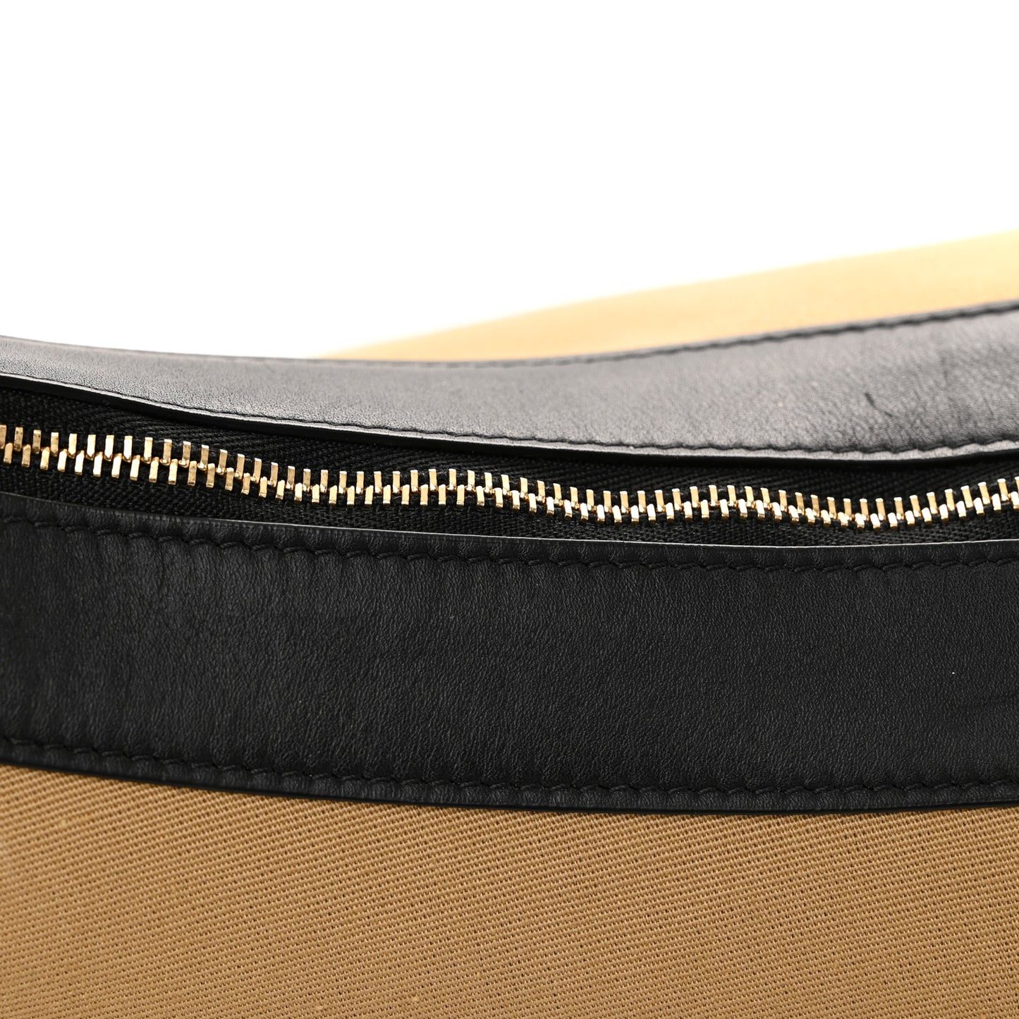Canvas Calfskin August Hobo Beige