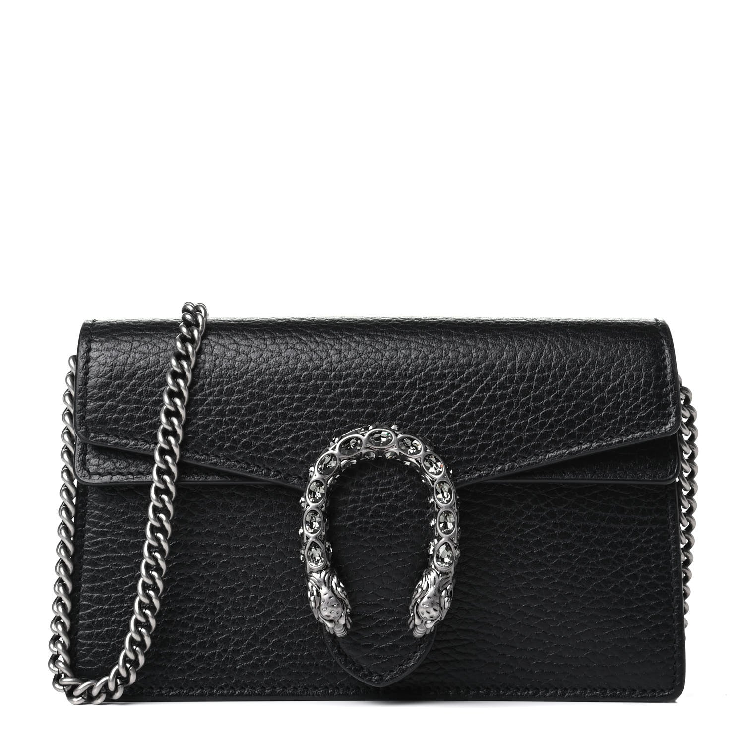 Gucci Calfskin Super Mini Dionysus Shoulder Bag Black 1 of 4