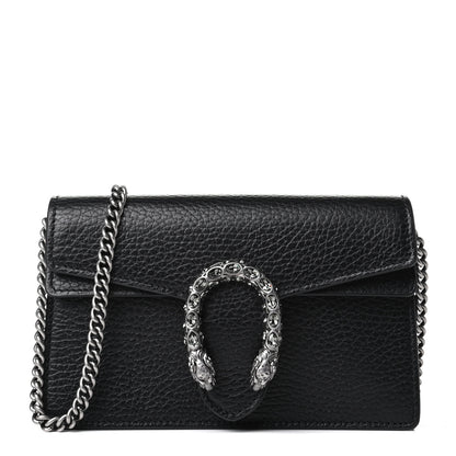 Gucci Calfskin Super Mini Dionysus Shoulder Bag Black 1 of 4