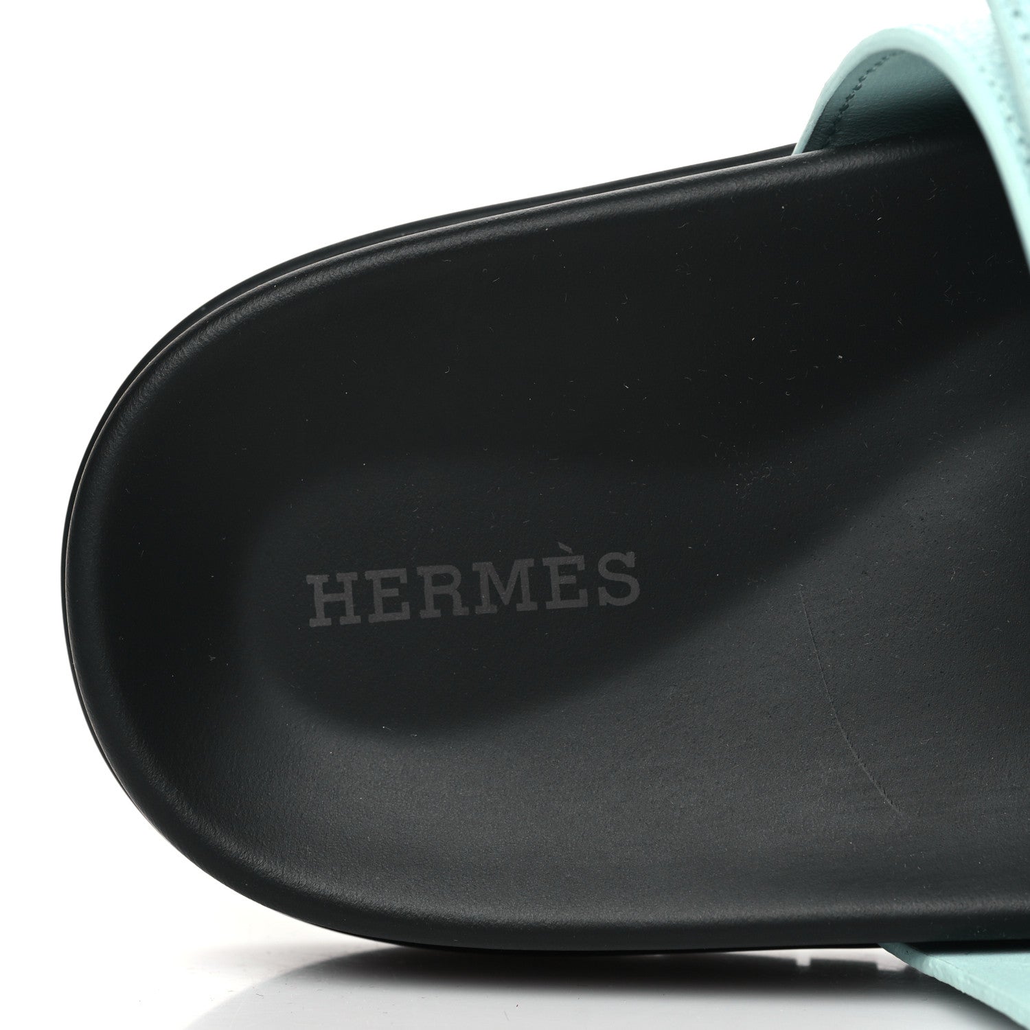 Hermes Epsom Womens Chypre Sandals 38 Bleu Cristaux 7 of 9