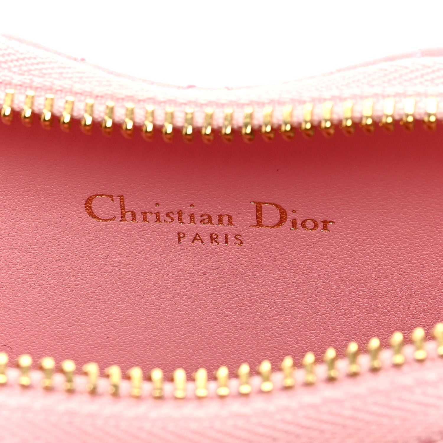 Christian Dior Calfskin Cannage Dioramour Caro Heart Pouch With Chain Old Rose 6 of 9