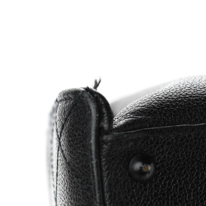 Chanel Caviar Diamond Stitched Tote So Black 13 of 19