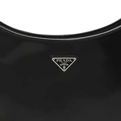 Prada Spazzolato Cleo Shoulder Bag Black 7 of 9