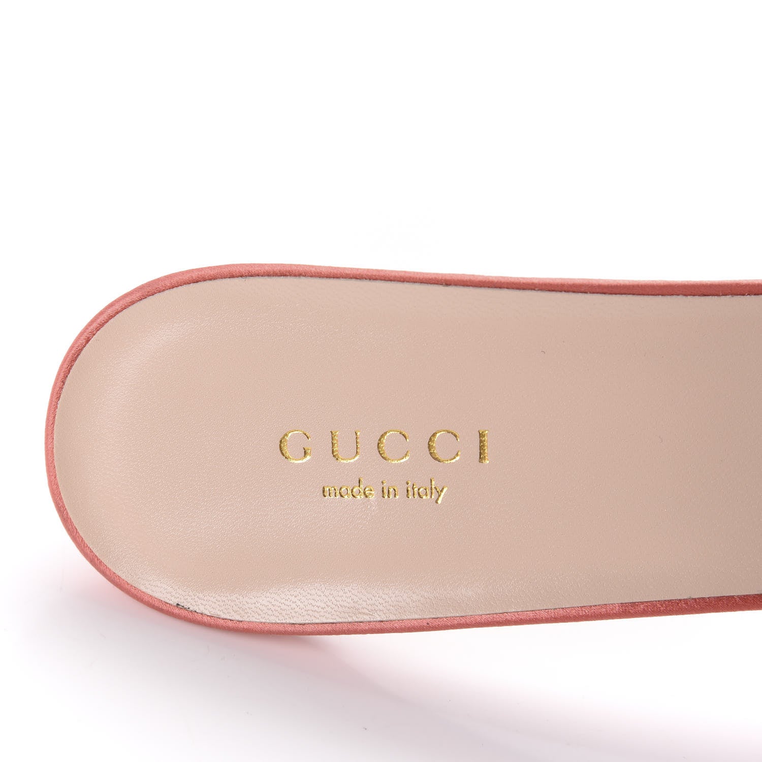 Gucci Tulle Ruffle Low Heel Slide Sandals 40 Peach White 7 of 12