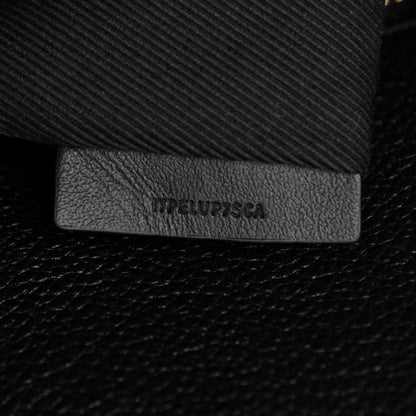 Burberry Grainy Calfskin Medium Title Bag Black 7 of 10