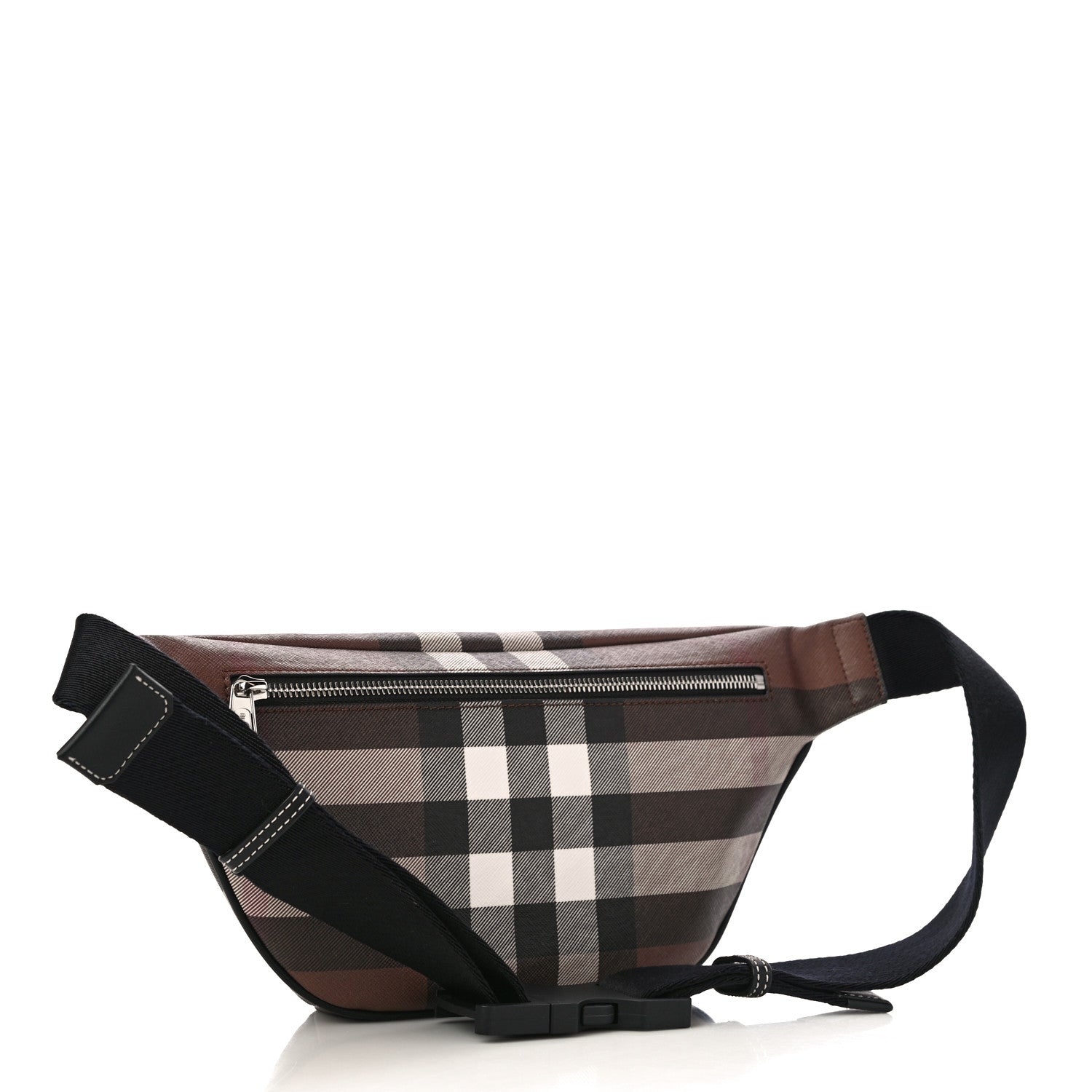Burberry E-canvas Check Bum Bag Dark Birch Brown 3 of 10