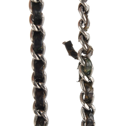 Chanel Python Tassel Drawstring Shoulder Bag Dark Blue Brown 11 of 11