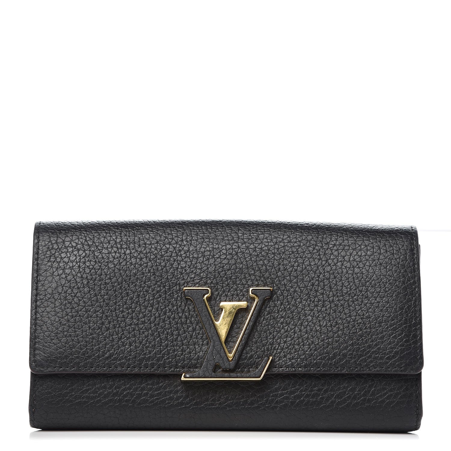 Louis Vuitton Taurillon Capucines Wallet Black 1 of 8
