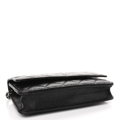 Chanel Caviar Quilted Wallet On Chain WOC Black 3 of 4