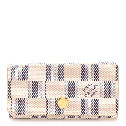 Louis Vuitton LOUIS VUITTON Damier Azur Multicles 4 Key Holder 1 of 8