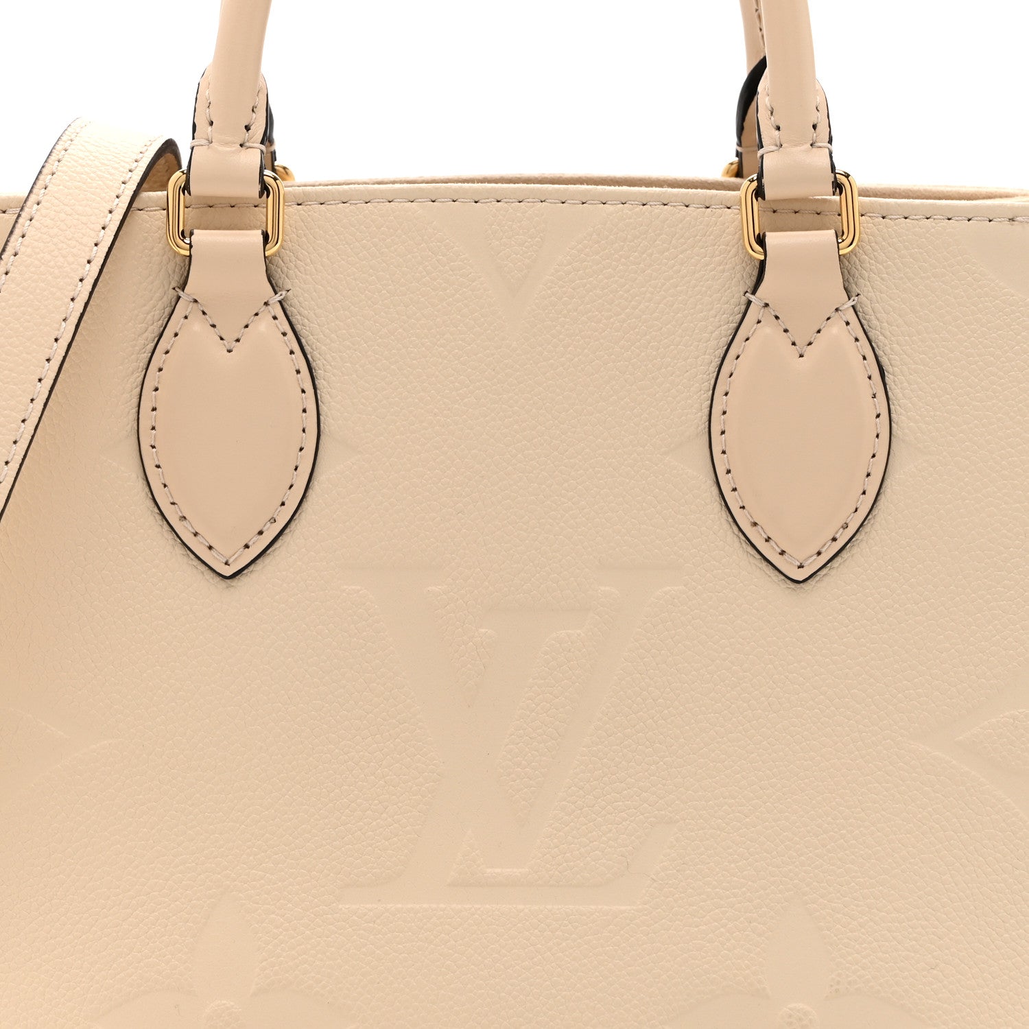 Louis Vuitton Empreinte Monogram Giant Onthego PM Cream Beige 7 of 9