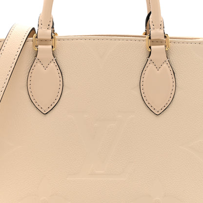 Louis Vuitton Empreinte Monogram Giant Onthego PM Cream Beige 7 of 9