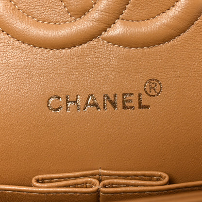 Chanel Lambskin Quilted Medium Double Flap Beige 6 of 10