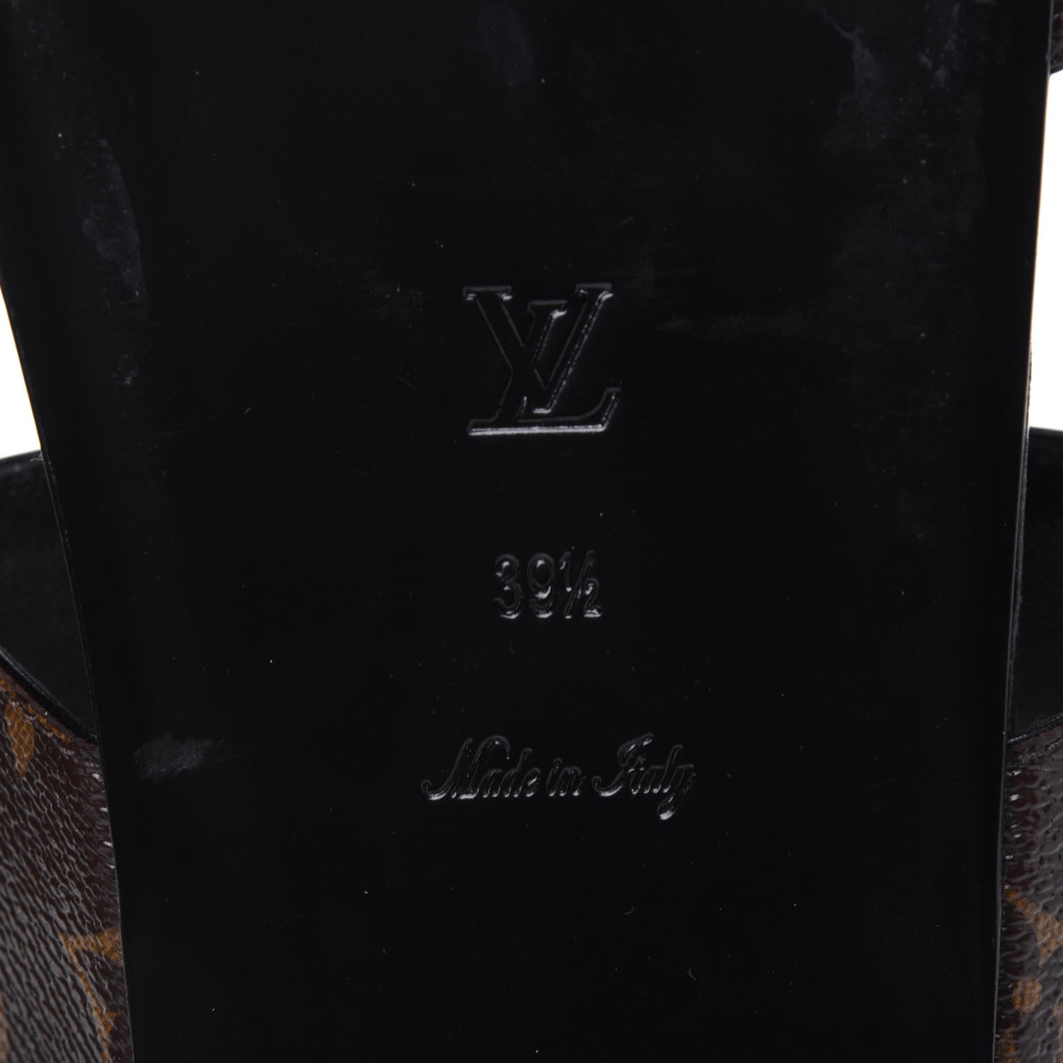 Louis Vuitton Monogram Bom Dia Mule Sandals 39.5 Black 6 of 9