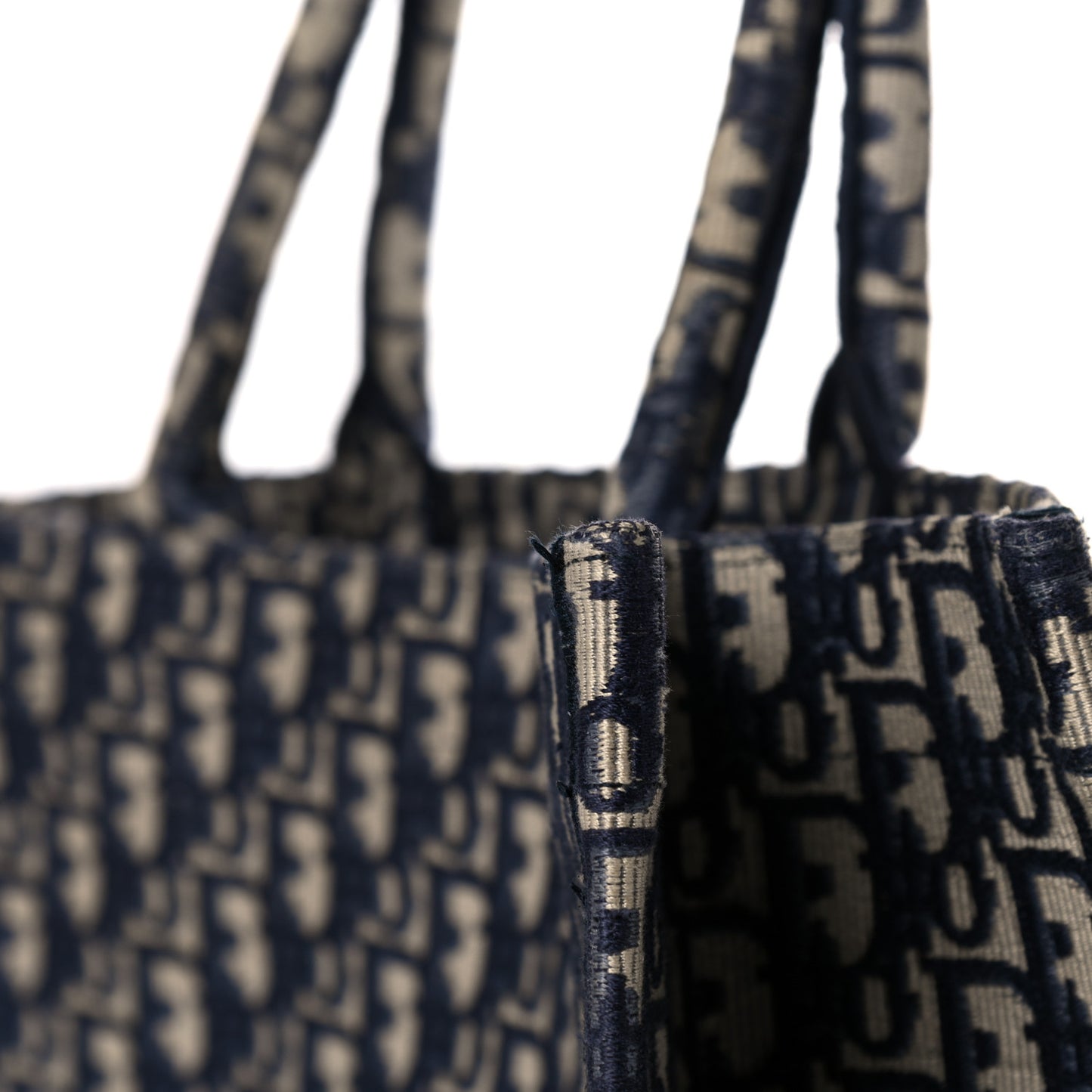 Oblique Book Tote Blue Multicolor