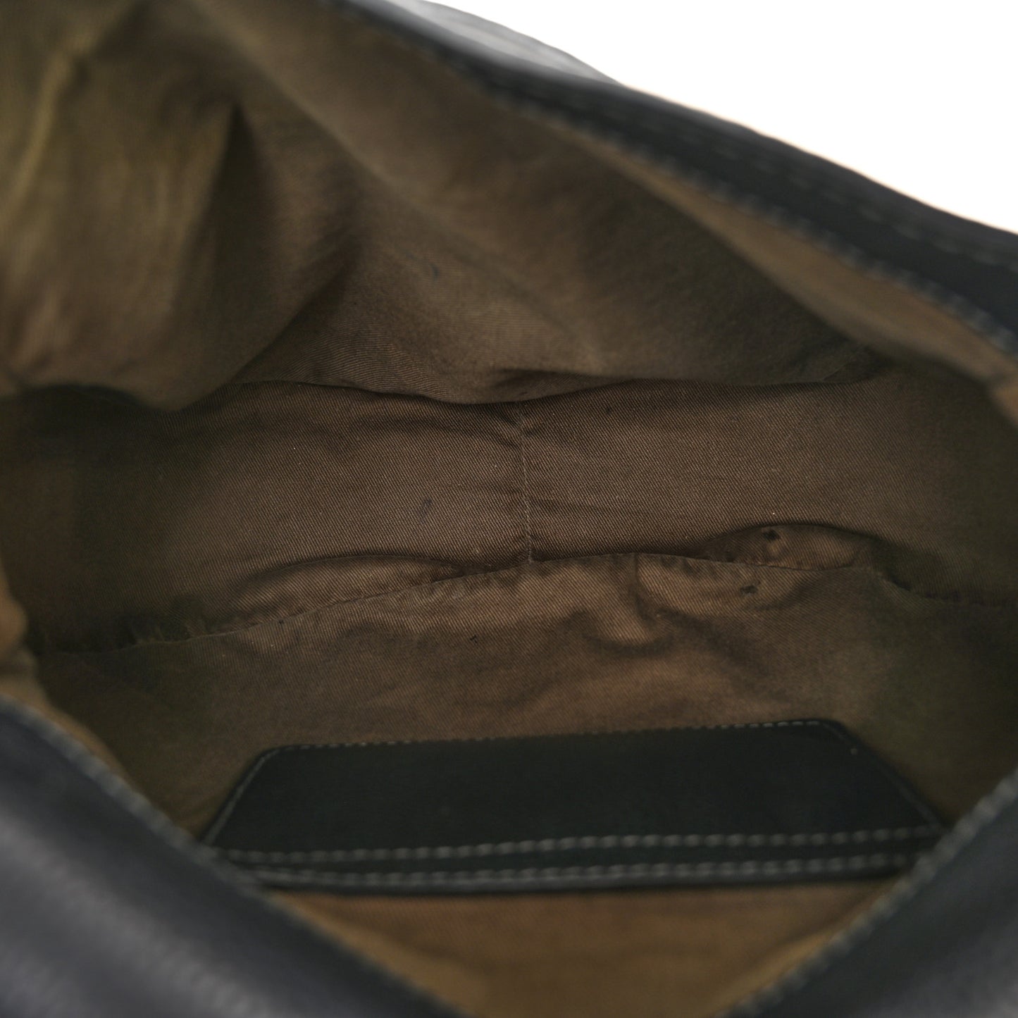 Grained Calfskin Medium Marcie Saddle Bag Black