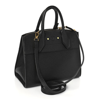 Louis Vuitton Taurillon City Steamer PM Black 3 of 11