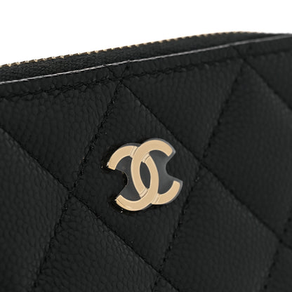 Chanel Caviar Quilted Zipped Key Holder Case Black 9 of 11