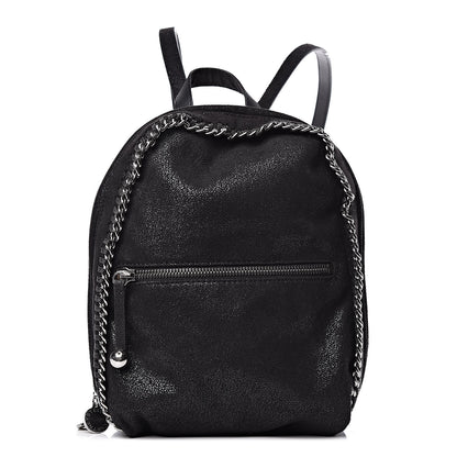 Stella McCartney Shaggy Deer Mini Falabella Backpack Black 1 of 8