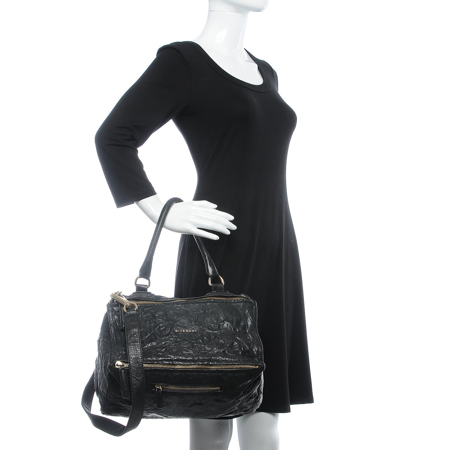 Givenchy Tumbled Sheepskin Medium Pandora Black 2 of 9