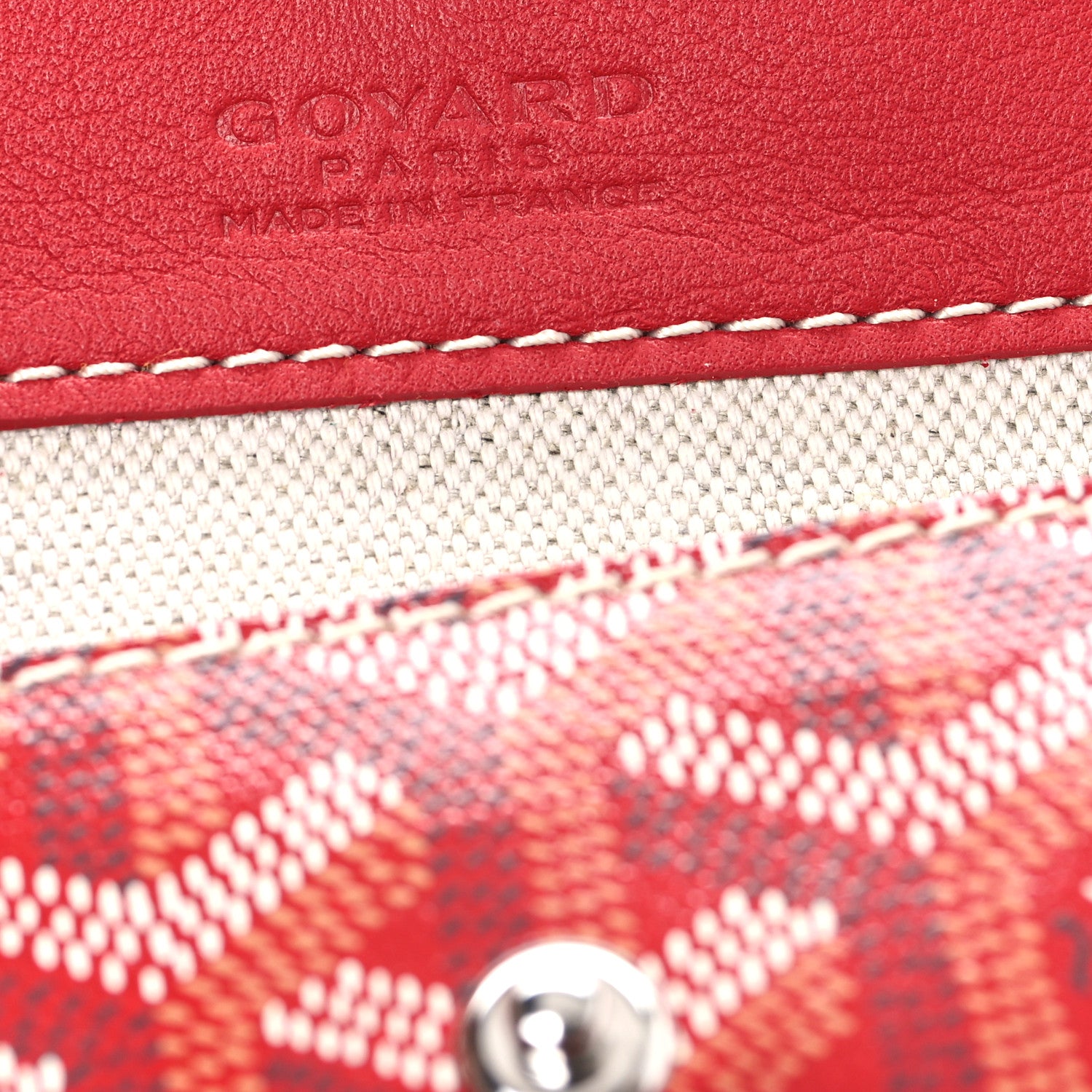 Goyard Goyardine Reversible Mini Anjou Red 7 of 17