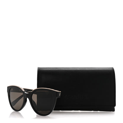 Chanel Acetate CC Butterfly Sunglasses 5414 Black Beige 8 of 8