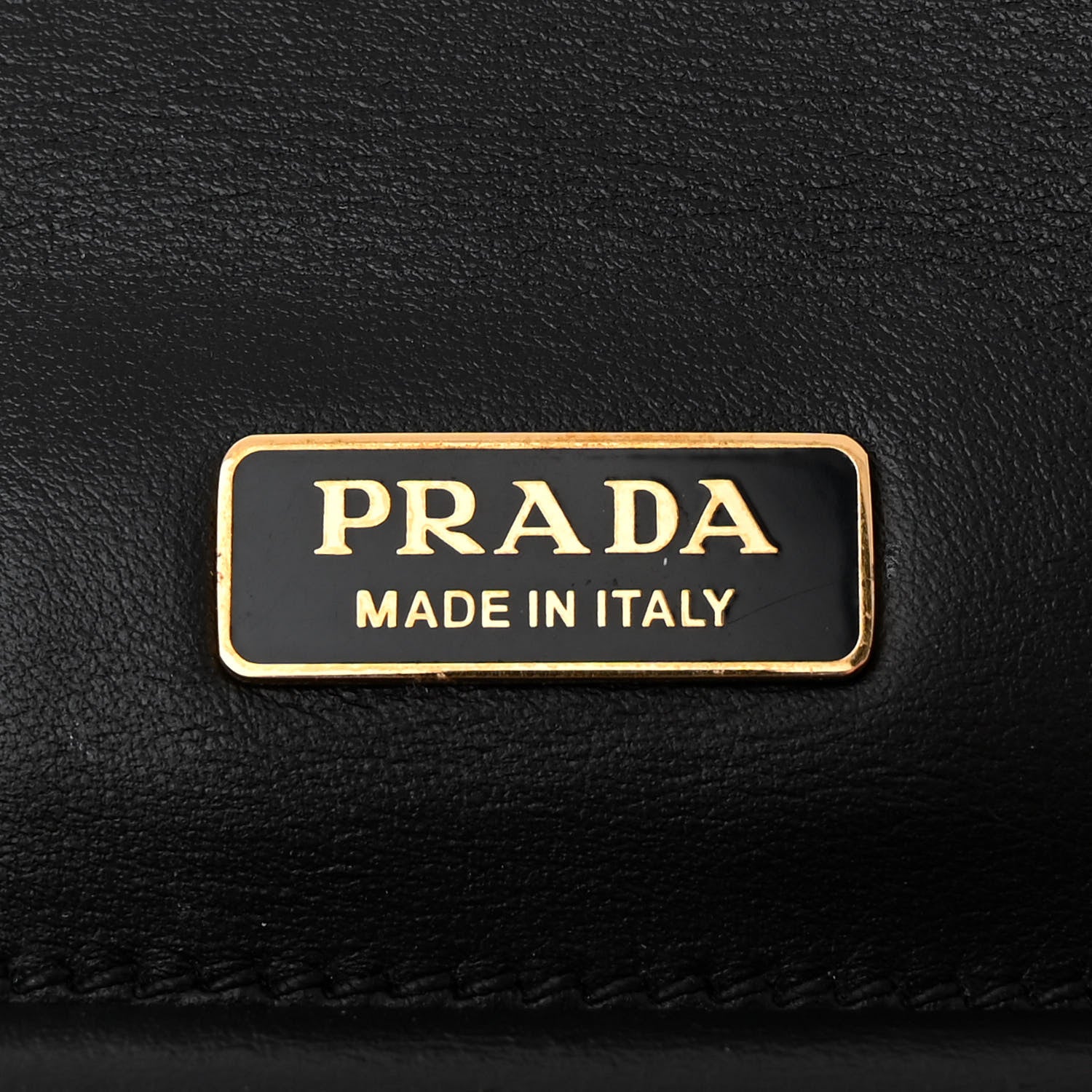 Prada City Calf Saffiano Animalier Top Handle Bag Black 6 of 11