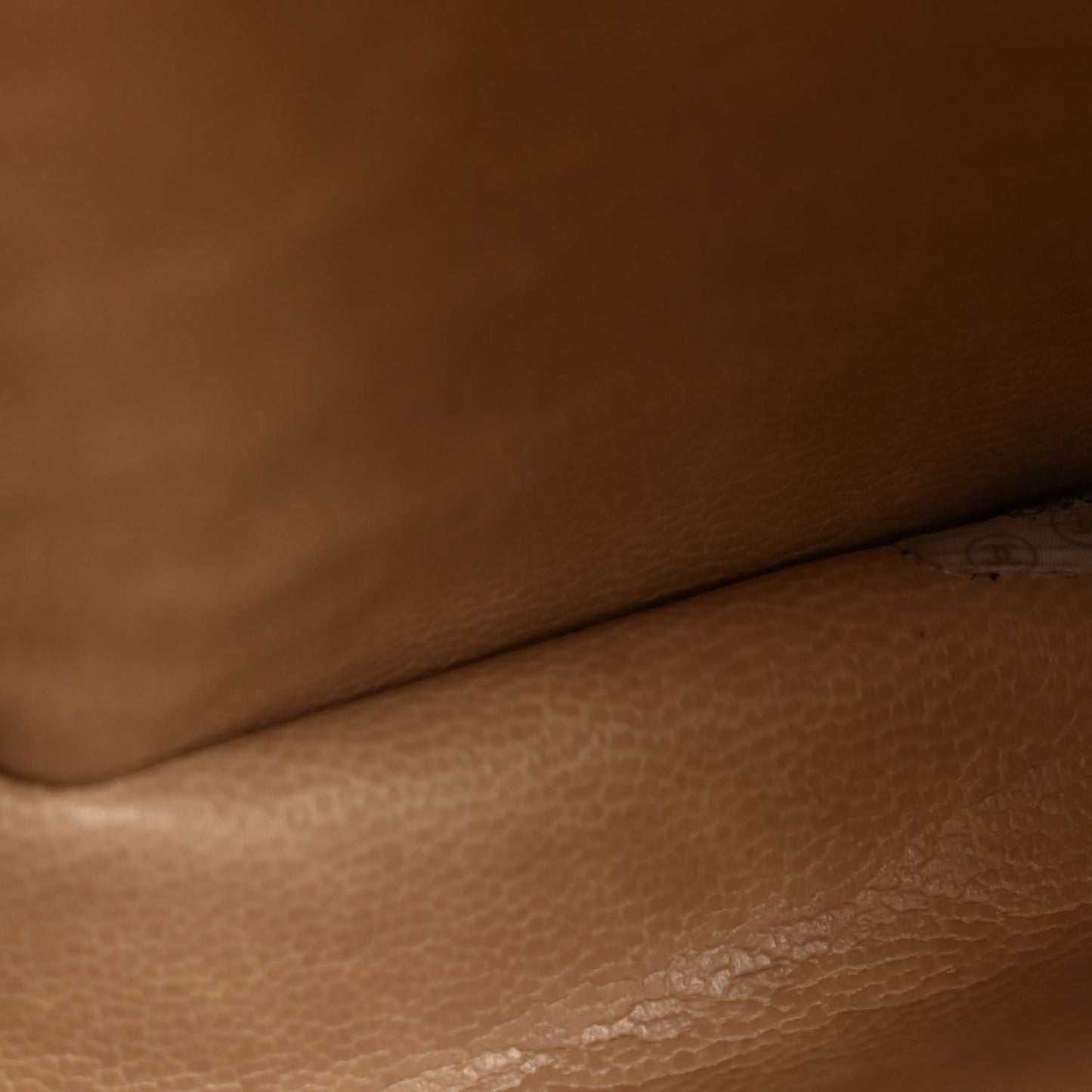 Caviar Flap Shoulder Bag Beige