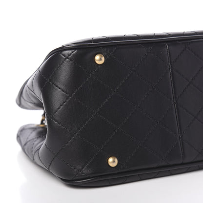 Chanel Calfskin Stitched Small Egyptian Amulet Drawstring Bag Black 8 of 9