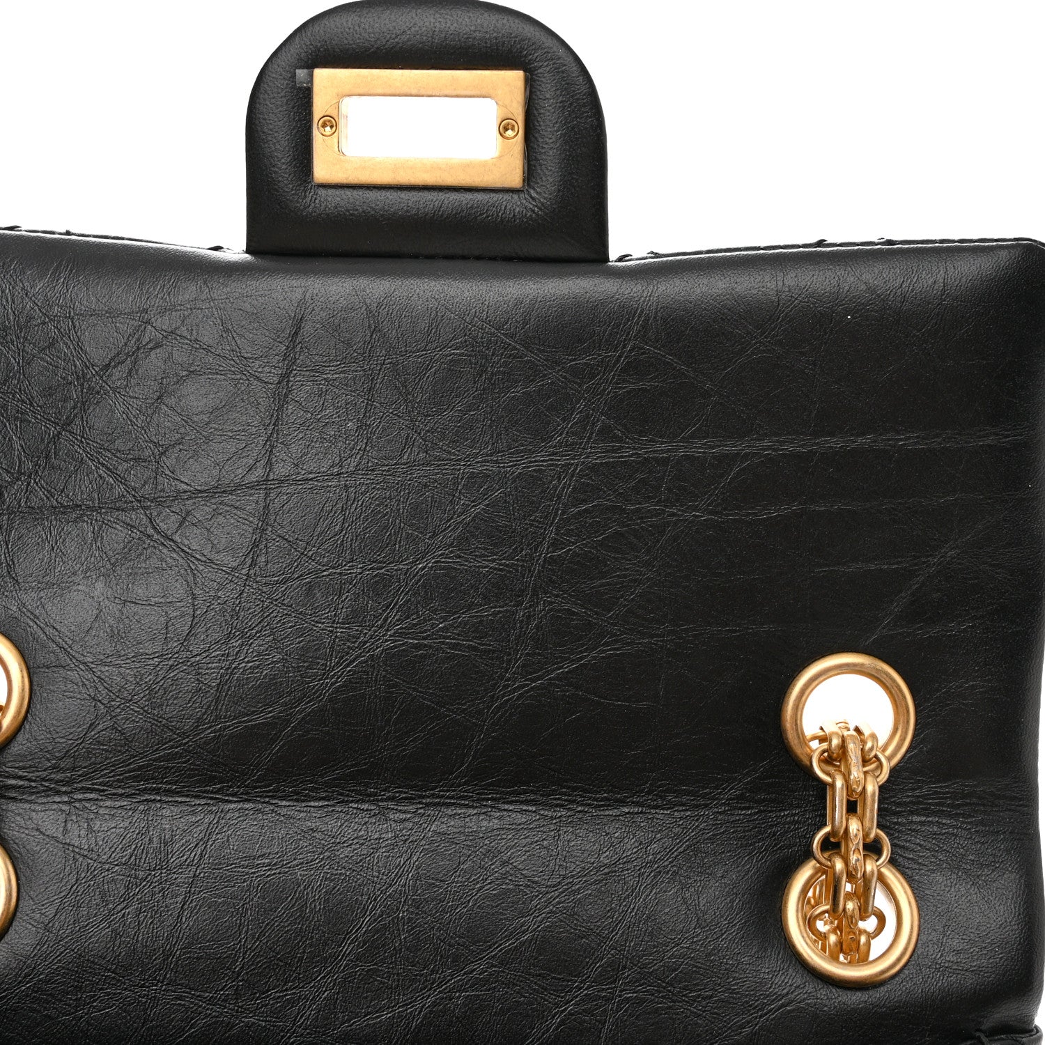 Chanel Aged Calfskin Quilted 2.55 Reissue Mini Flap Black 11 of 11