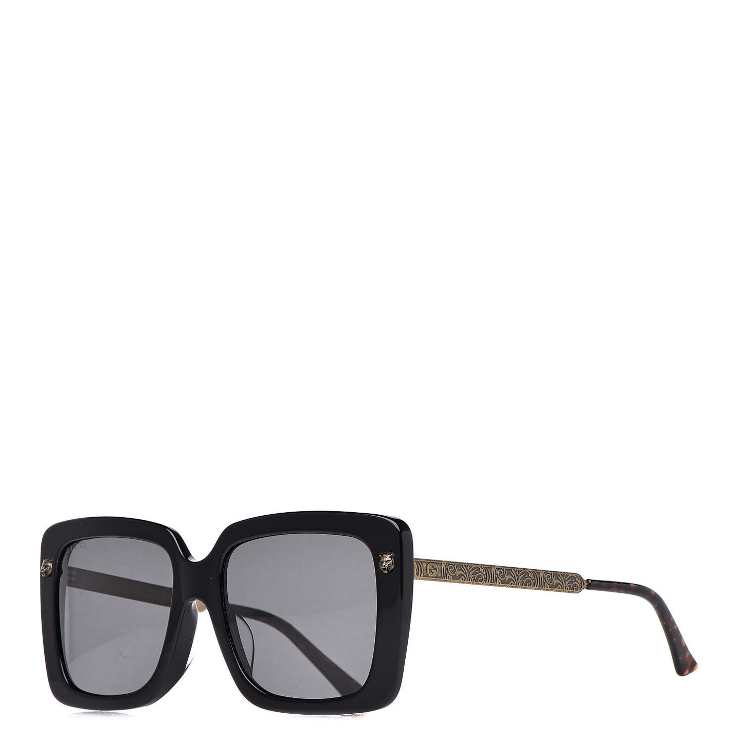 Squared Frame Sunglasses GG0216SA Black
