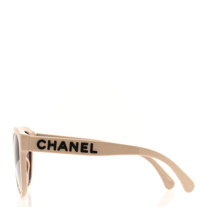 Chanel Acetate Pantos Logo Sunglasses 5458-A Beige 3 of 7