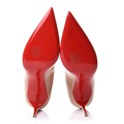 Christian Louboutin Patent Decollete 554 85 Pumps 40.5 Nude 5 of 7