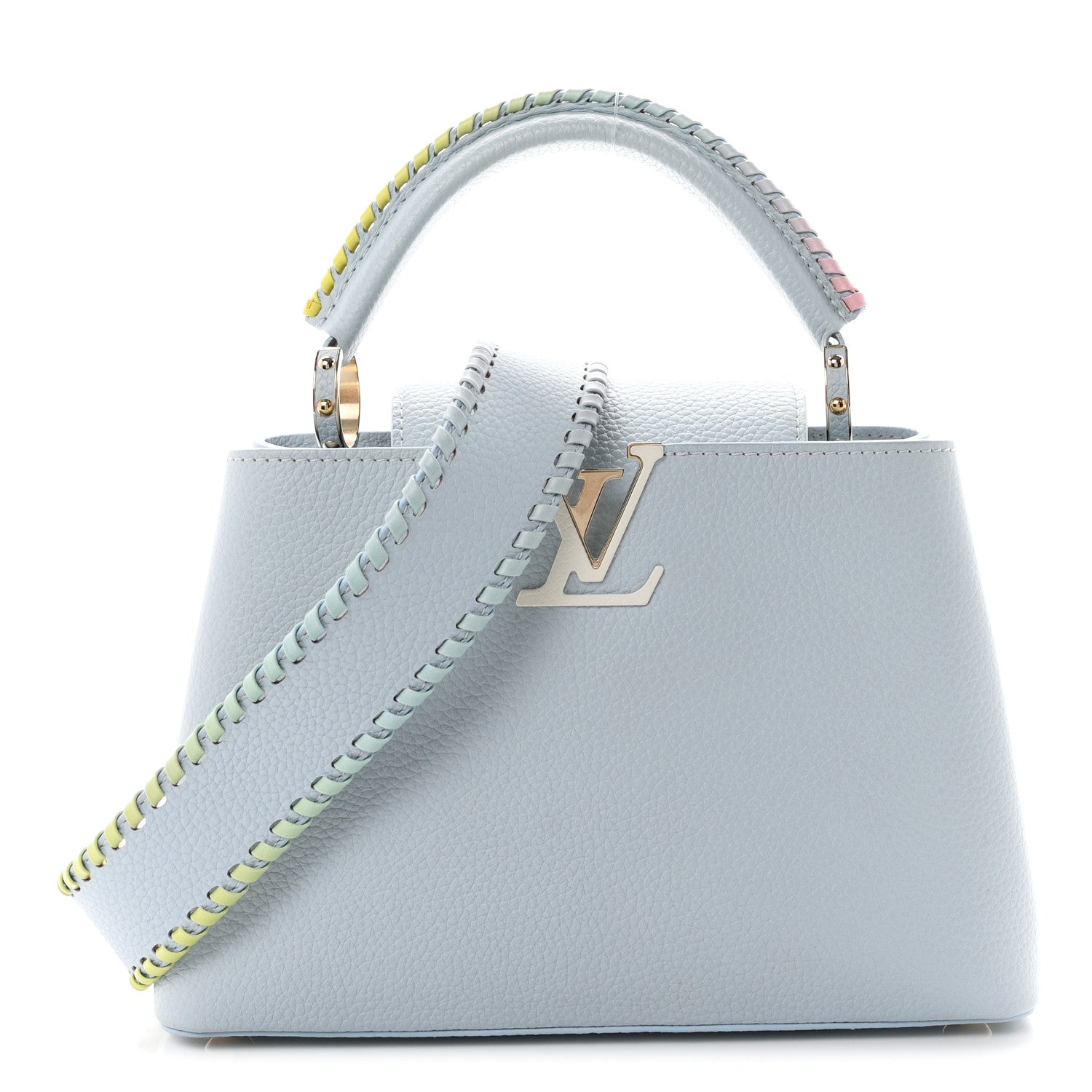Louis Vuitton Taurillon Capucines BB Light Blue 1 of 8