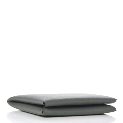 Hermes Evercolor Calvi Verso Card Case Vert Amande Gris Perle 4 of 8
