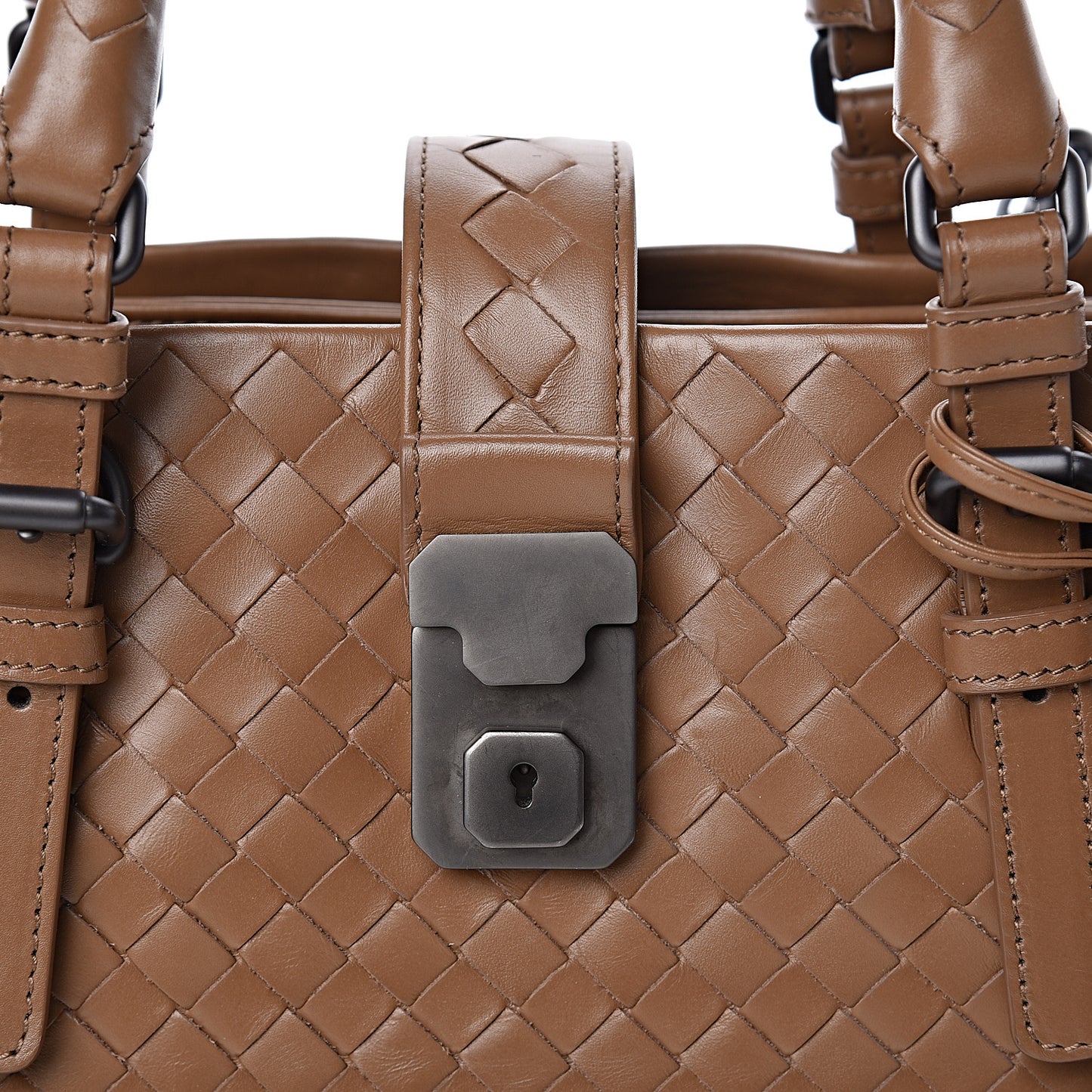 Light Calf Intrecciato Small Roma New Cigar