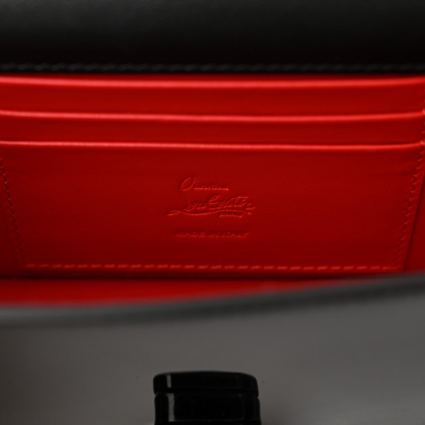 Patent Calfskin Mini Elisa Baguette Black