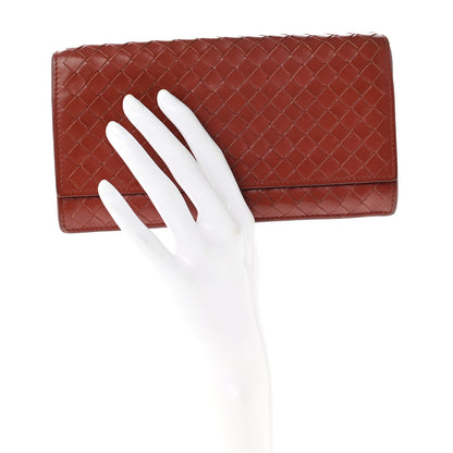 Bottega Veneta Nappa Intrecciato Continental Wallet Rust 2 of 12