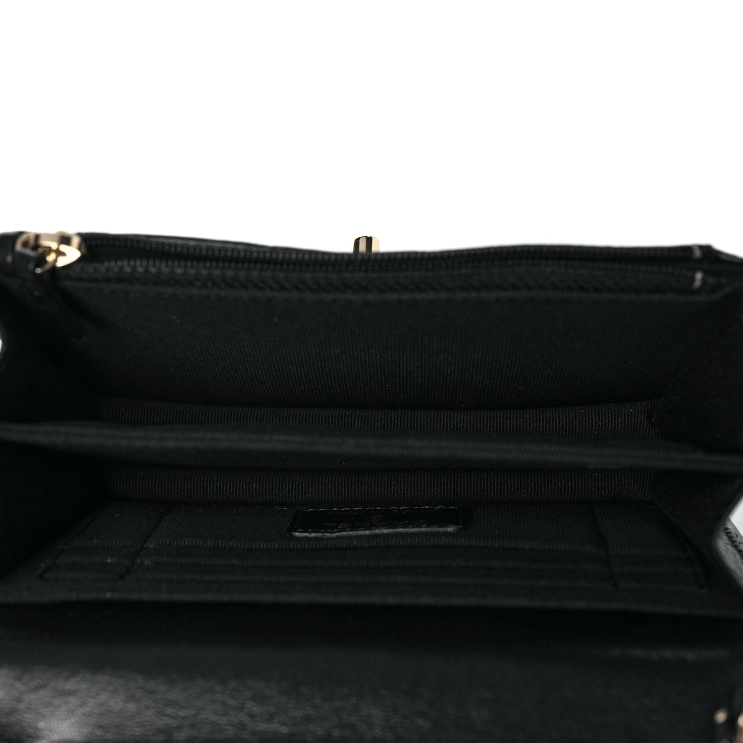 Chanel Lambskin Quilted Mini Trendy CC Wallet On Chain WOC Black 5 of 12