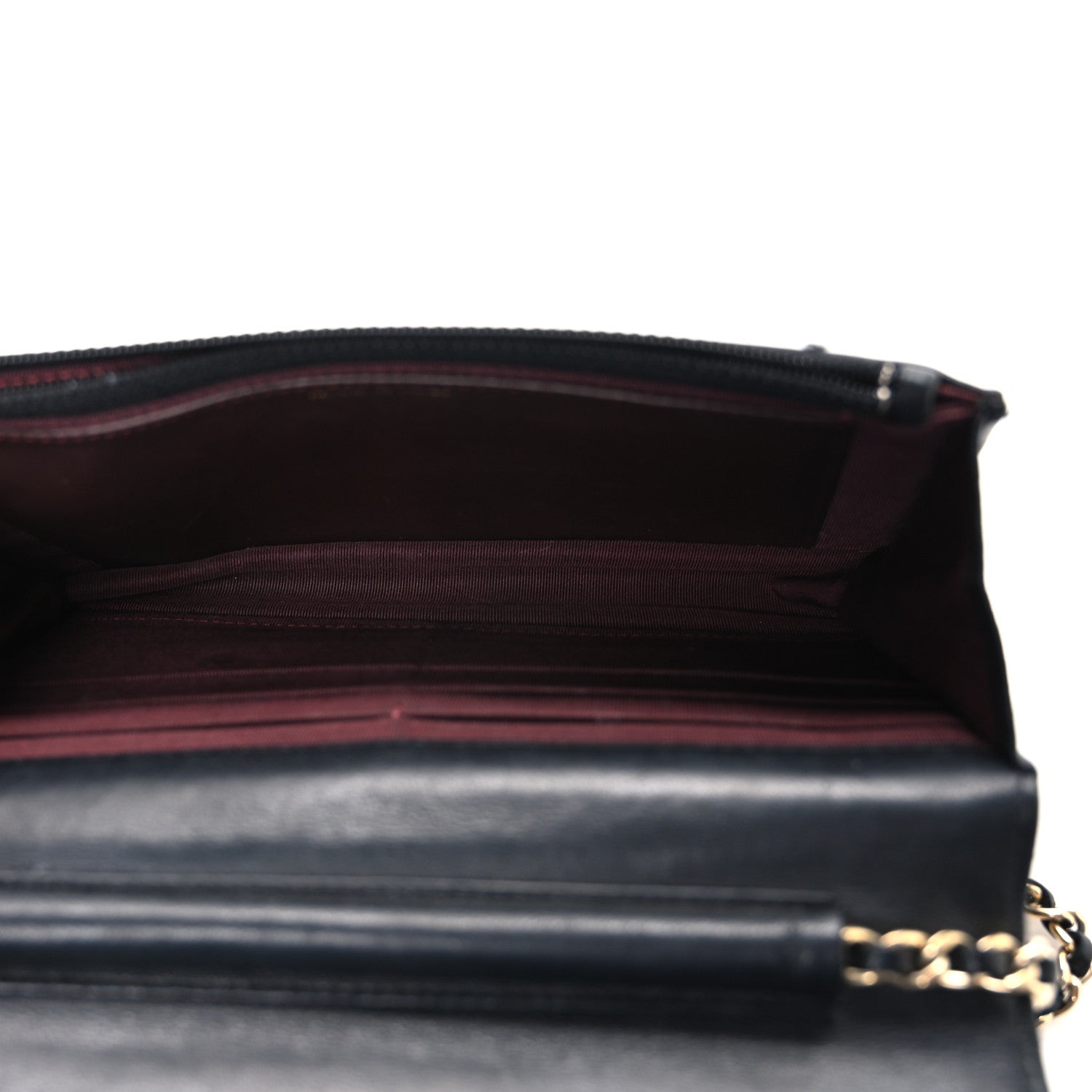 Chanel Lambskin Quilted Wallet On Chain WOC Black 5 of 11