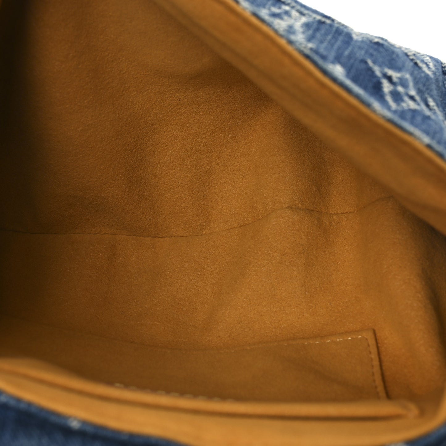 Monogram Denim Mini Pleaty Blue