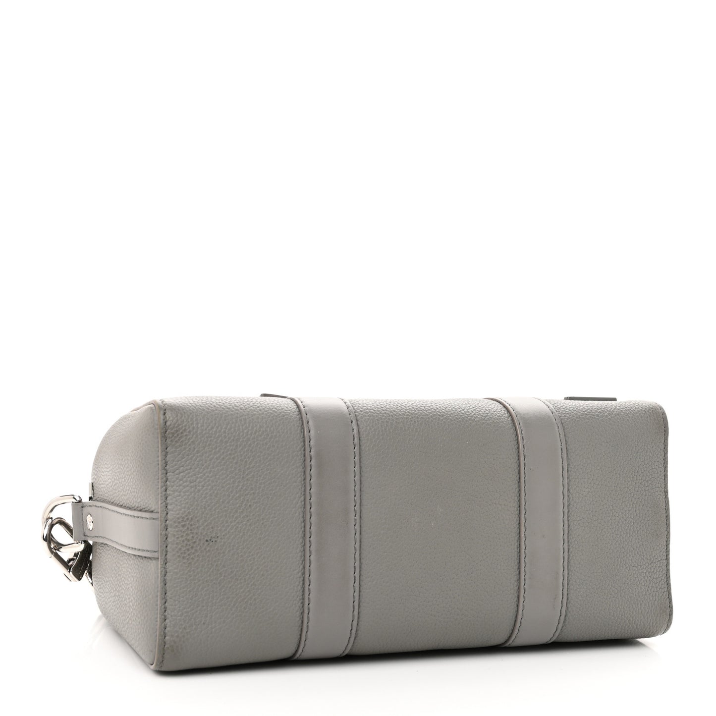 Grained Calfskin Aerogram City Keepall Gris