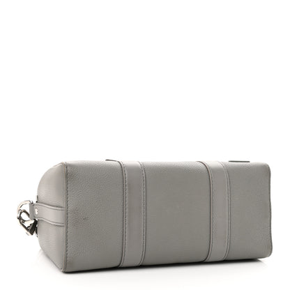 Louis Vuitton Grained Calfskin Aerogram City Keepall Gris 4 of 11