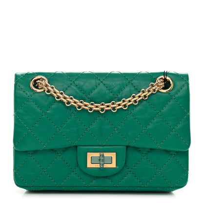 Chanel Aged Calfskin Quilted 2.55 Reissue Mini Flap Green 1 of 8