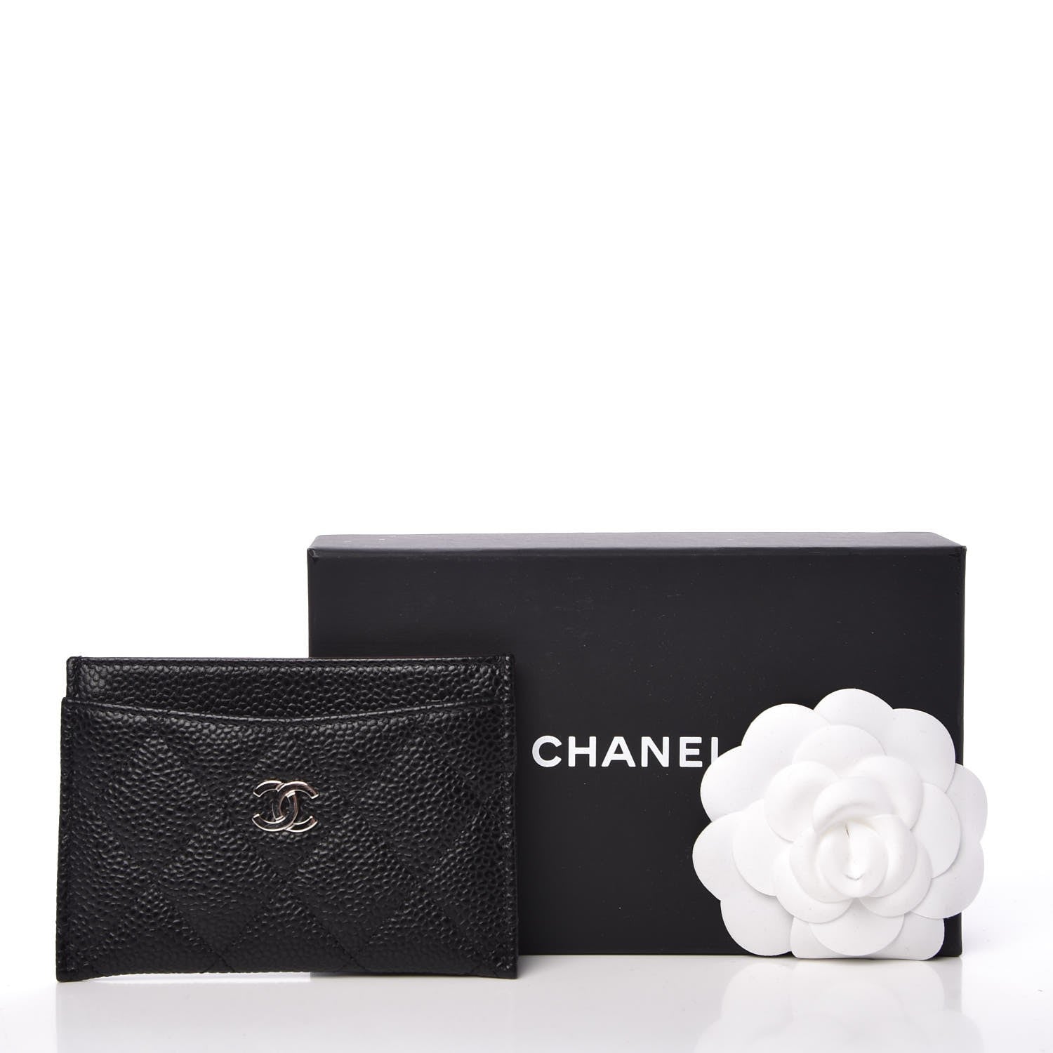 Chanel Caviar Quilted Card Holder Black 9 of 9